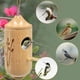 thumbnail image 5 of Casa de colibrí para colgar en el exterior, casa de pájaros de madera para colgar en el exterior, con cuerdas de cáñamo, nido de columpio de colibrí natural, casas de pinzón de colibrí, decoración de, 5 of 7