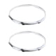 thumbnail image 3 of 1 par Snare Drum Hoop Ring Rim para instrumento de percusión 13 pulgadas 6 orificios, 3 of 5
