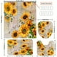 thumbnail image 4 of 1pc Sunflower & Bee Bathroom Set - Anti-Slip Bath Mat, Shower Curtain, and Toilet Cover - Flowers Pattern Bathroom Accessories for a Cozy and Inviting Bathroom Decor, 4 of 5