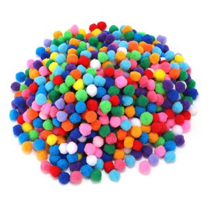 Bothyi - 200 Piezas De Bolas De Pompones Suaves Para Decoraciones Navideñas, Fiestas, Color Oscuro, 1 Cm