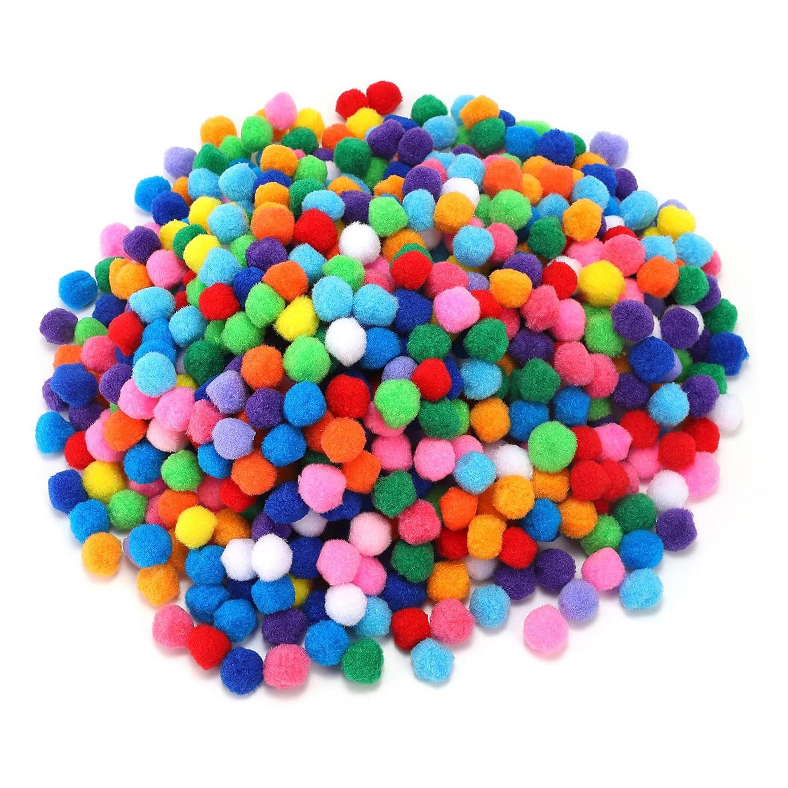 Bothyi - 200 Piezas De Bolas De Pompones Suaves Para Decoraciones Navideñas, Fiestas, Color Oscuro, 1 Cm