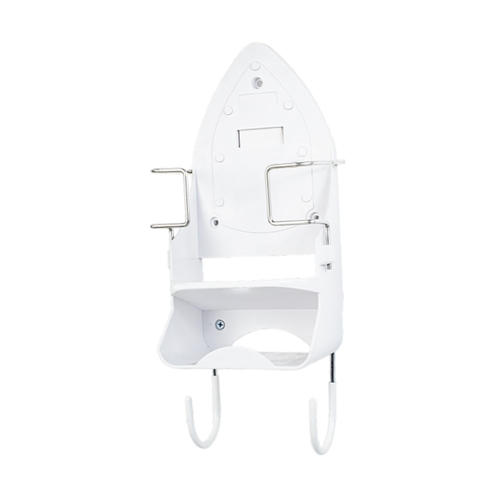 Bothyi - Soporte De Tablero De Planchar En Estante De La Estante De Hierro Para Almacenar El Baño Doméstico De Hierro Caliente Blanco