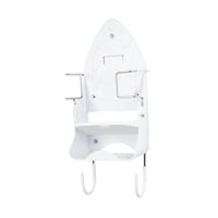 Bothyi - Soporte De Tablero De Planchar En Estante De La Estante De Hierro Para Almacenar El Baño Doméstico De Hierro Caliente Blanco