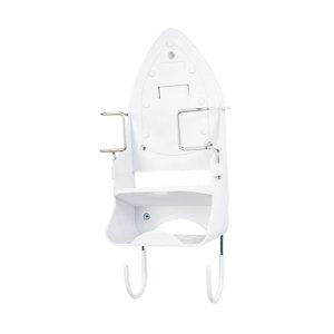 Bothyi - Soporte De Tablero De Planchar En Estante De La Estante De Hierro Para Almacenar El Baño Doméstico De Hierro Caliente Blanco