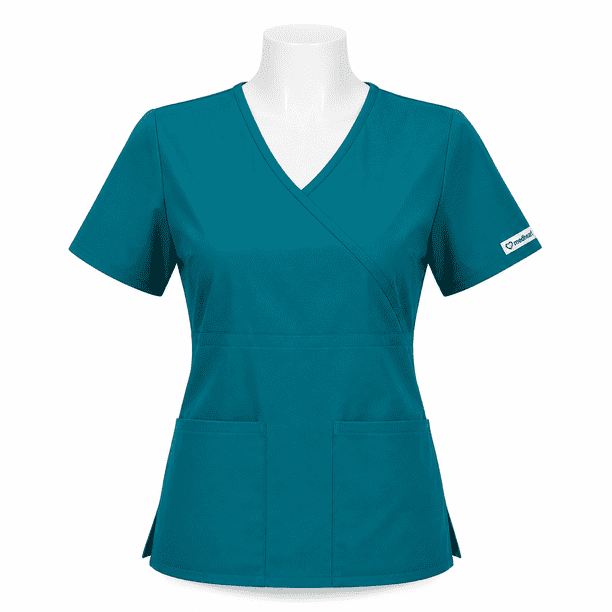 Delantal Mujer tela Anti fluidos. Verde turquesa