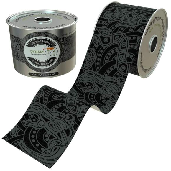 Cinta Dynamic Tape 7,5 cm Negro/Gris 4‑direccional