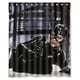 thumbnail image 1 of Cortina de ducha de Michelle Pfeiffer Catwoman, juego de cortinas de baño con ganchos, tamaño 60 x 72 pulgadas, 1 of 3
