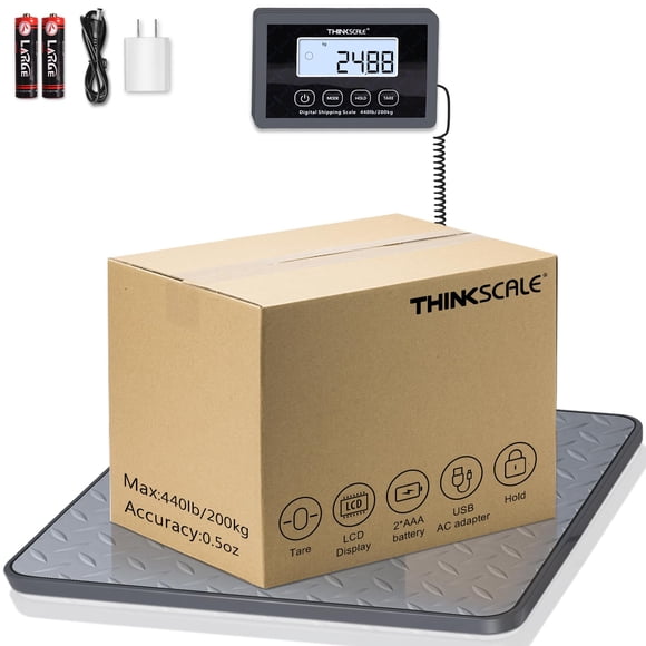 Balanza digital THINKSCALE 200 kg 1 oz para correo y equipaje