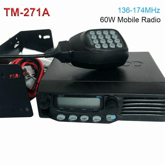 TM-271A Profesional VHF Base/Radio Móvil | Salida de 60W | 200 Canales con Función de Nombre de Memoria | Codificador CTCSS/DCS | Banda Amplia/Estrecha Selectable