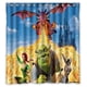 thumbnail image 1 of Cortina de ducha Shrek, juego de cortina de baño con ganchos, tamaño 66 x 72 pulgadas, 1 of 3