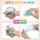 thumbnail image 3 of Squishy Tookyhiil Dumpling Bao Bun con brillo y azúcar azul, 3 of 6