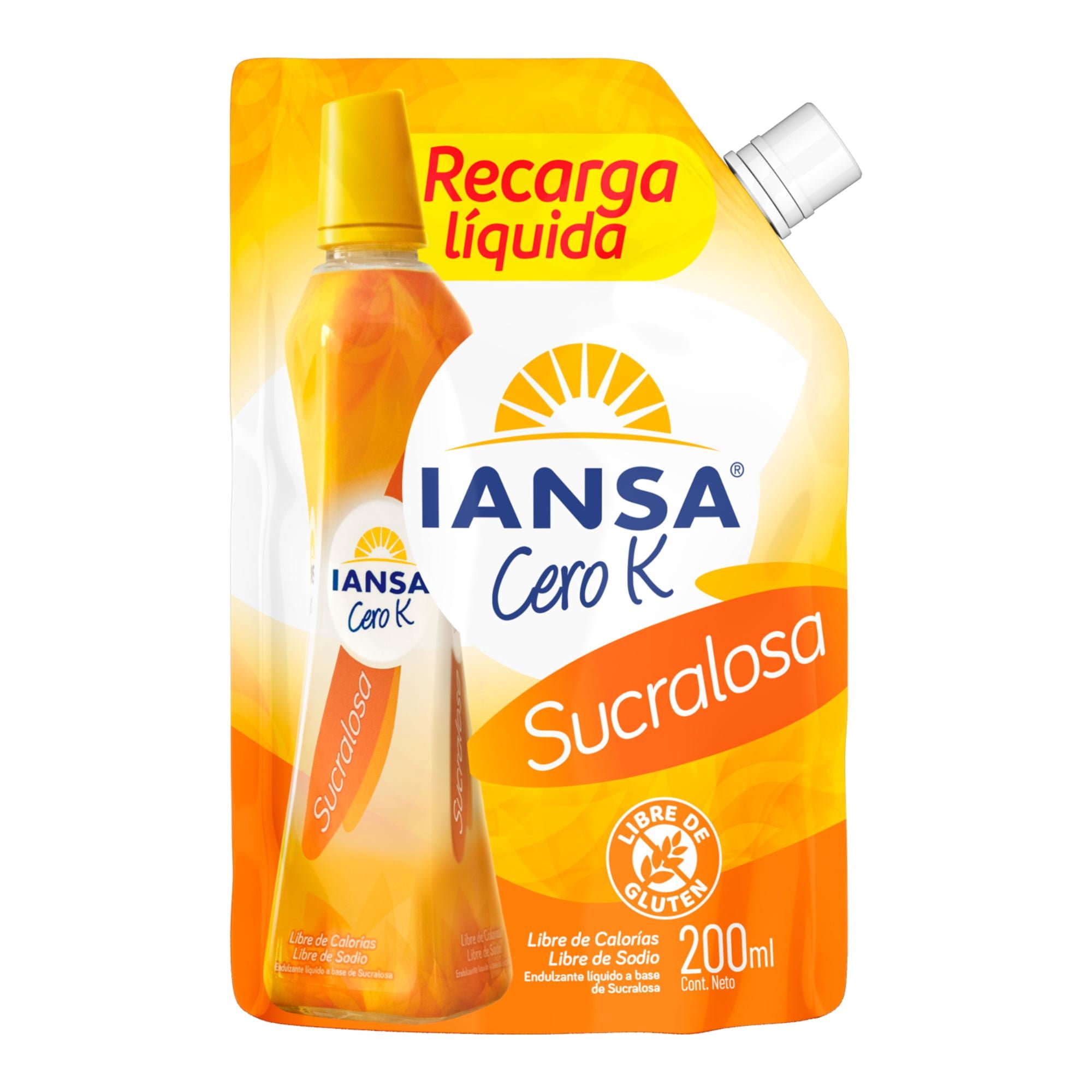 Endulzante Líquido Sucralosa Doypack 200 ml Iansa Cero K