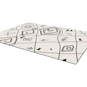 Genérico - Alfombra Peluda Antideslizante 122X81Cm Diseño Moderno