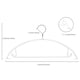 thumbnail image 2 of Suit Hanger Nature Smile, antideslizante, paquete de 20 unidades, metal con revestimiento de PVC, 2 of 9