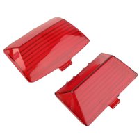 Ioensy - 1 Par De Cubiertas De Lentes De Luz Fender Tips Mud Guard Para Electra Glide Red