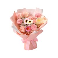 Magideal - Ramo De Flores De Jabón, Artesanías, Decoración De Dormitorio, Jabón De Baño, Flor Artificial Para Bodas, Vacaciones, Acción De Gracias, Esposa, Mamá Rosa