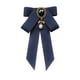 thumbnail image 3 of Broche De Lazo De Cinta Preatado Con Lazo, Broche De Corbata Para Camisa, Boda, Bricolaje, Azul Oscuro, 3 of 3