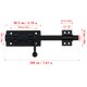thumbnail image 3 of Pestillo deslizante de perno V·RESOURCING 20 cm Acero inoxidable – Pack de 2, 3 of 8