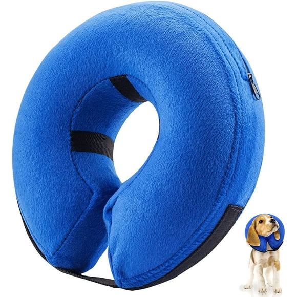 Collar Inflable Isabelino Anti Mordida Perros Gatos - Talla S