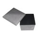 thumbnail image 4 of Reposapies De Almacenamiento Plegable Otomano 25x25x25cm Gris, 4 of 5