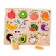 thumbnail image 4 of Los Niños De Madera Rompecabezas Juego Animal Rompecabezas Juguete Para Bebé Niña 1 2 3 Años Tablero De Frutas, 4 of 5