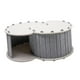 thumbnail image 3 of Cama Túnel Para Gatos Funda Extraíble Para 2 Gatos Escondite Con 2 Agujeros Cueva Escondite Gris, 3 of 5