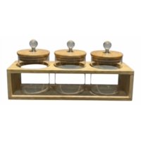 Genérico - Set 3 Frascos Almacenamiento Organización Recipientes Jhn