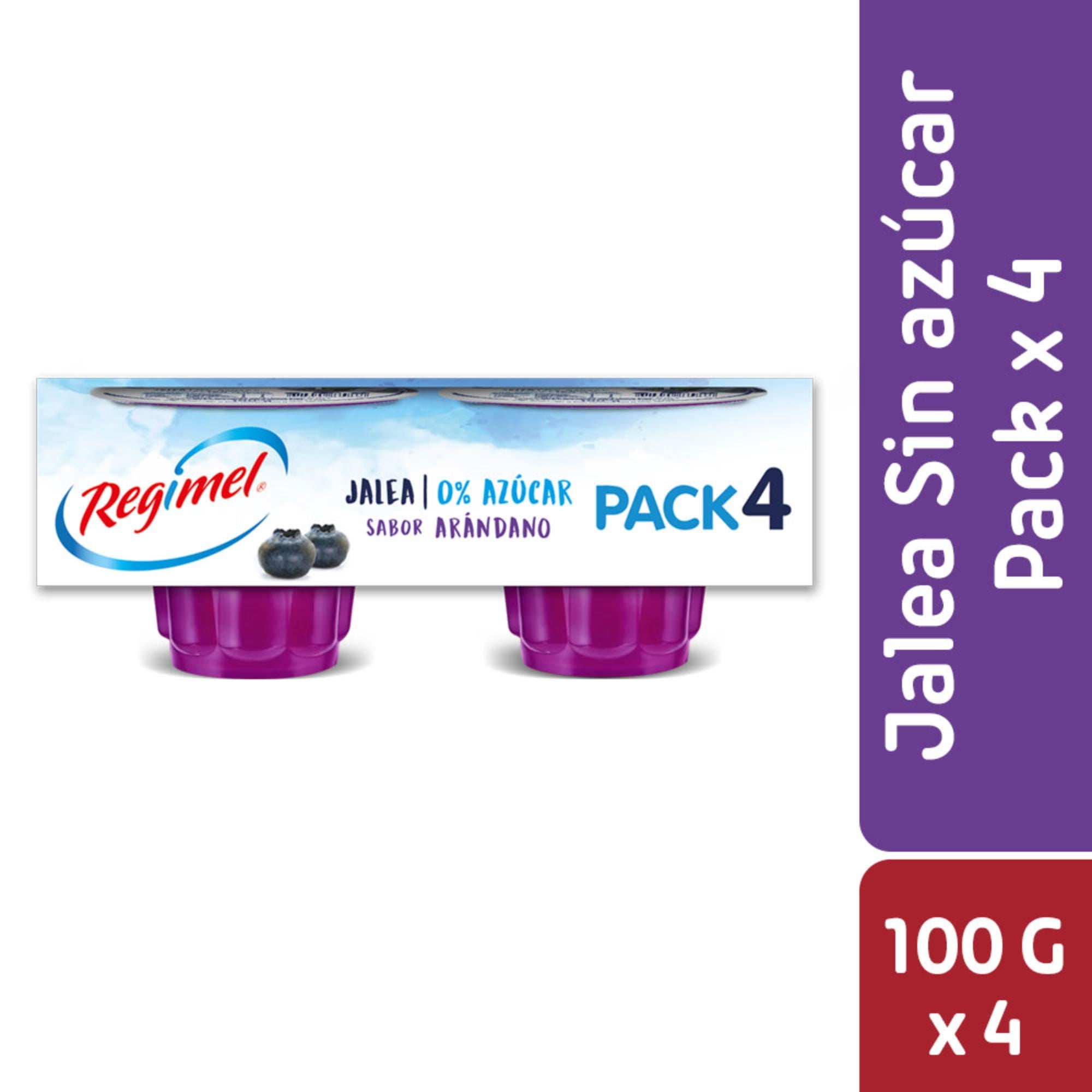 Jalea Arandano Light Pack Postre 4 Un Regimel