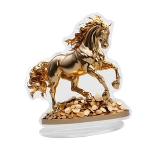 Bothyi - Placa Decorativa Creativa De Caballo Plano 2D Para Cocina, Oficina Y Comedor.