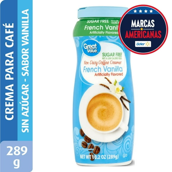 Crema para Café Sabor Vainilla sin Azúcar Frasco, 289 g
