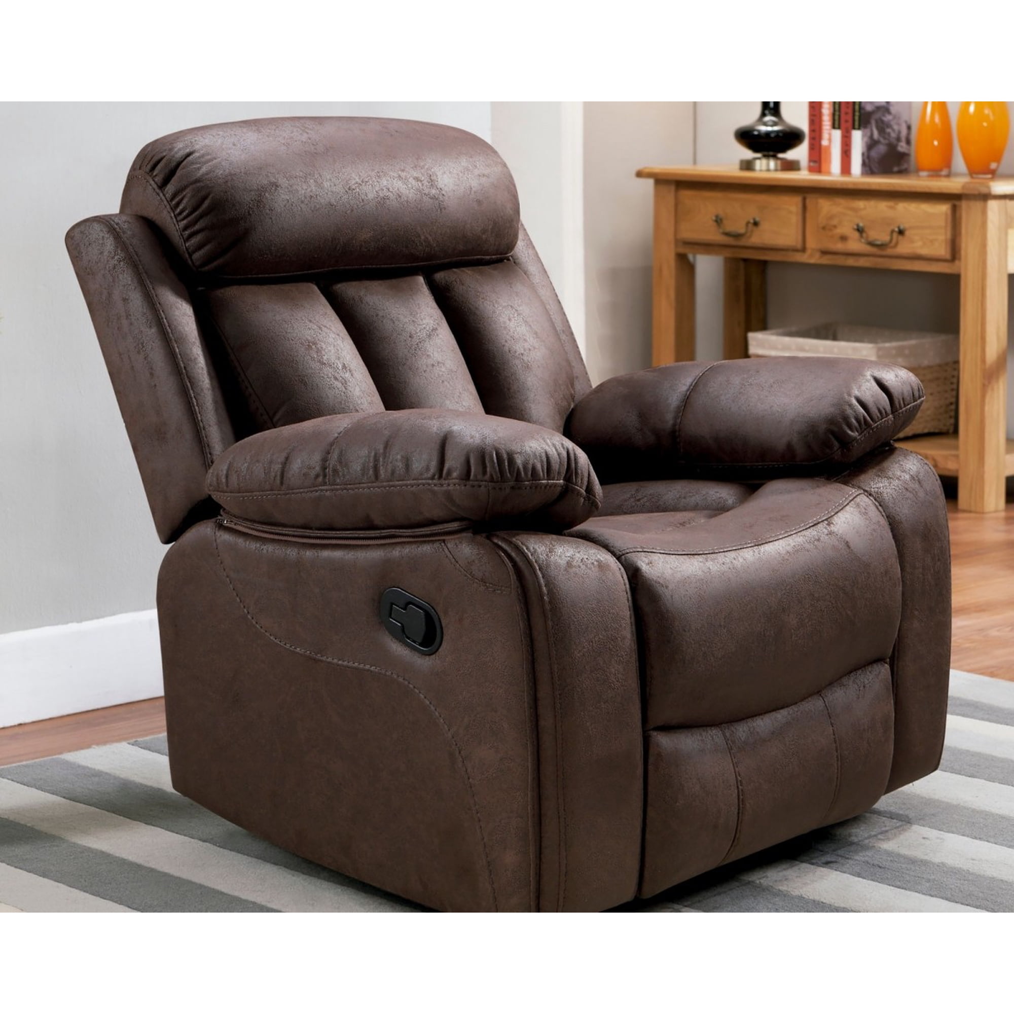 Punto Deco - Sillón Reclinable Brescia Elite 1 Cuerpo Café