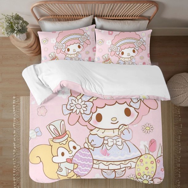 My Sweet Piano 3-Piece Bedding Set For Kids Boys Girls Adult Cartoon Warm Cute Fashion Holiday Present Gift Bed Sheets
