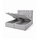 thumbnail image 3 of Cama Baul 2 Plaza Capitone Onyx Con Sistema Hidráulico Gris Claro, 3 of 4
