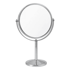 Genérica - Mini Espejo Maquillaje Tocador Doble Cara Con Aumento