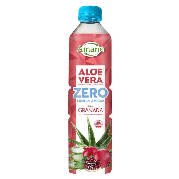 Bebida Aloe Vera Granada Zero Botella, 1 L