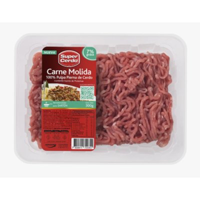 Molida De Cerdo Pulpa Pierna 300 G Super Cerdo