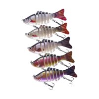 Ioensy - 5 Señuelos Para Pesca De Lubina, Cebos De Natación, Suaves Y De Hundimiento Lento.