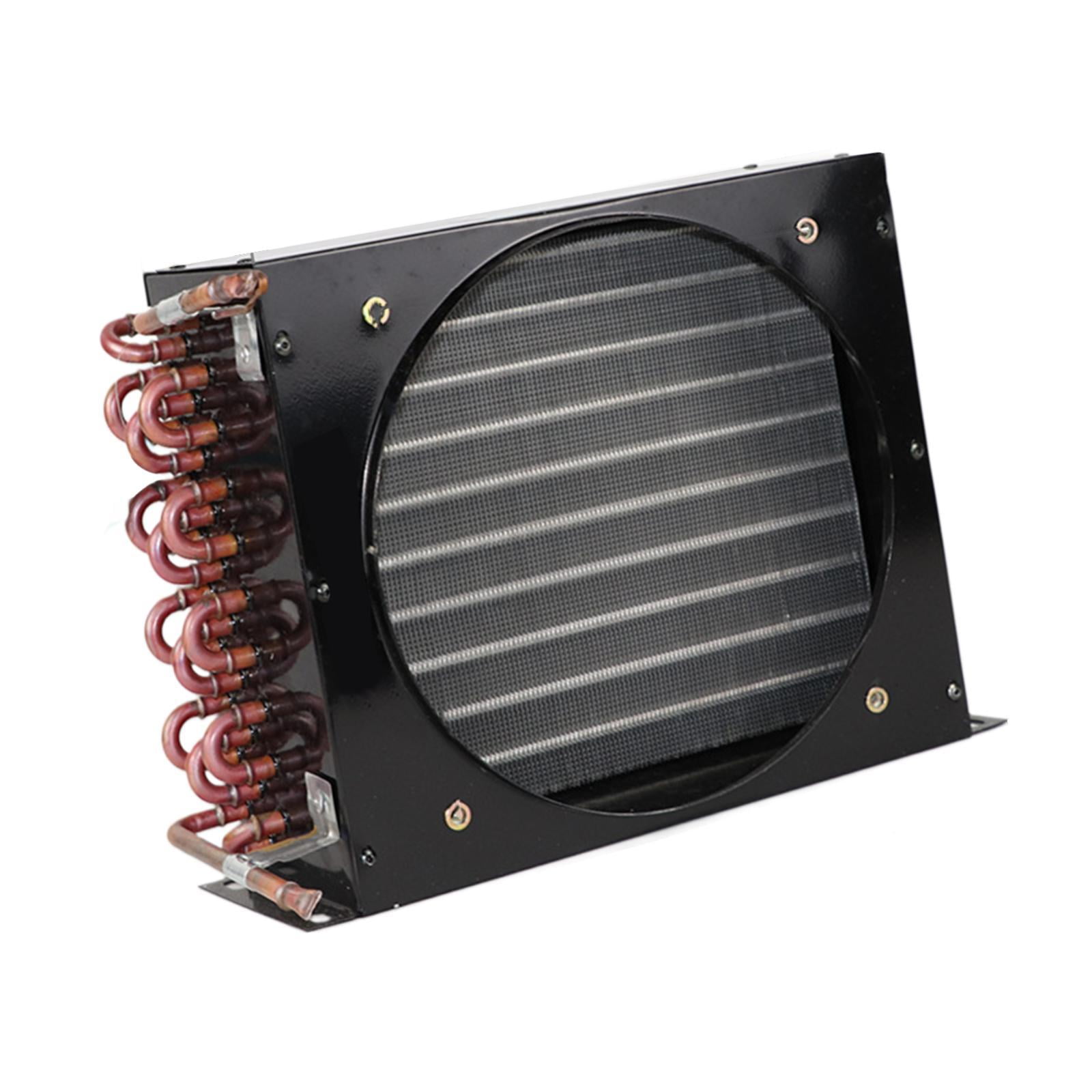 Magideal - Condensador De Refrigerador Con Aletas De Aluminio Y Tubo De Cobre Bobina De Enfriamiento Versátil Diseño Compacto Adecuado Para Congeladores Y Cámar 30 Cm X 28 Cm X 13 Cm