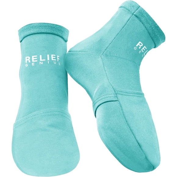 Calcetines Cold Therapy Relief Genius con bolsas de hielo de gel azules S/M