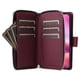 thumbnail image 5 of Funda Cartera con Cremallera y Correa para Samsung Galaxy S25 Ultra Soporte y Tarjetero Rojo, 5 of 6