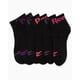 thumbnail image 4 of Calcetines Reebok Quarter Cut para mujer, paquete de 6, todos negros, tallas 4-10, 4 of 7
