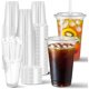thumbnail image 1 of Charmount 100 sets de vasos transparentes de plástico de 20 oz con tapas y pajitas, 1 of 3