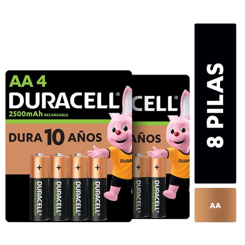 Duracell - Pack 8 Pilas Recargables Aa