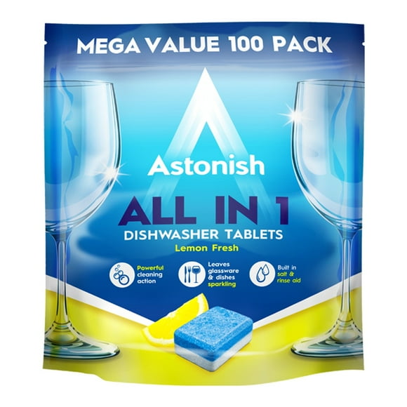 Lavavajillas Tabletas Todo en 1 Astonish 100 Unidades