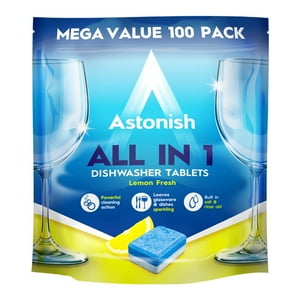 Lavavajillas Tabletas Todo En 1 Astonish 100 Unidades