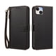 thumbnail image 1 of Funda Tipo Billetera para iphone14 Plus con Soporte y Bolsillo con Cierre Negro, 1 of 1