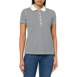 Polo Tommy Hilfiger, Ropa Deportiva Para Mujer, Color Marfil/Cielo, Talla M