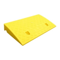 Ioensy - Rampa De Acera Rampa De Acera De Entrada Portátil Para Cortadoras De Motocicletas, Carretillas De Mano, H 6 Cm, Amarillo