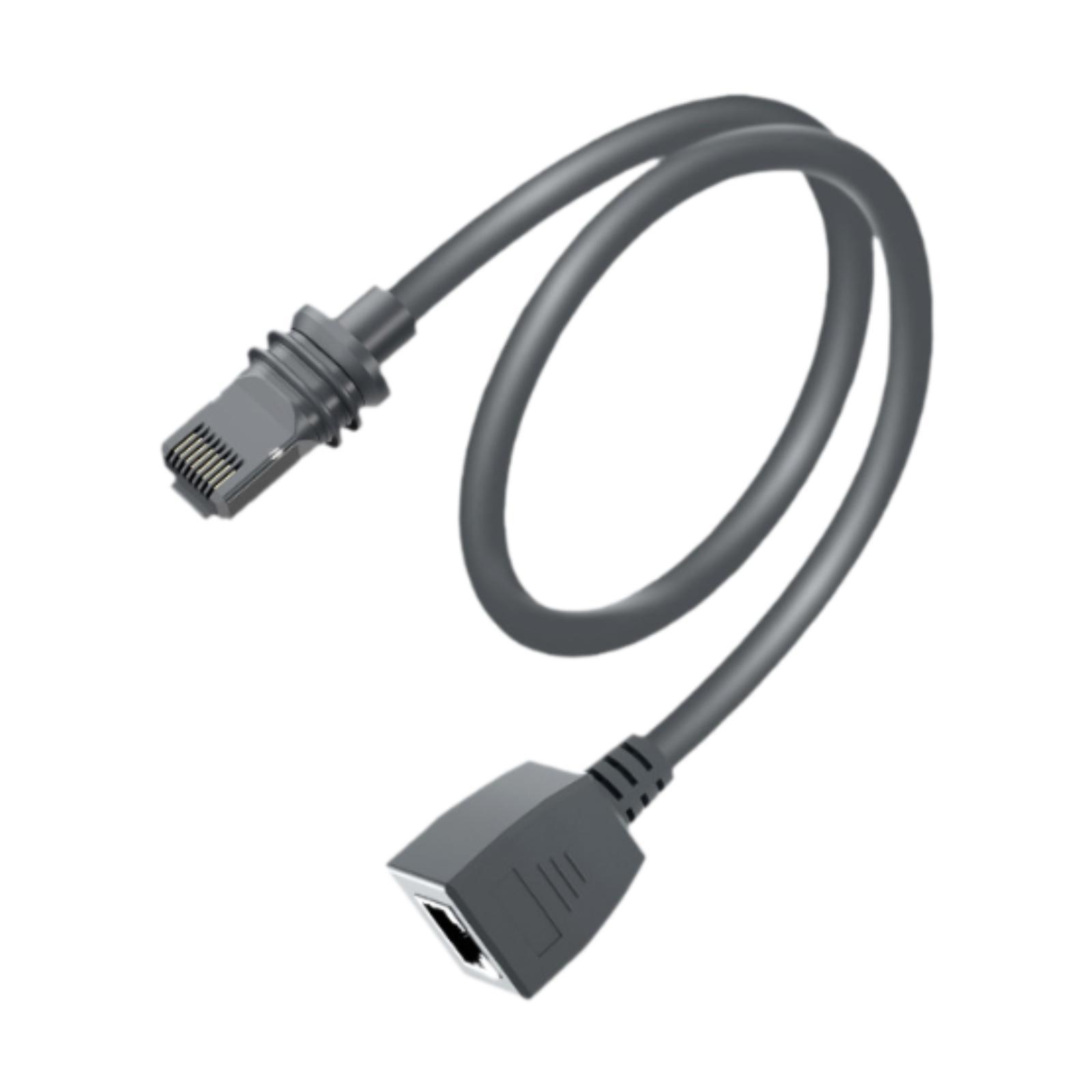 Magideal - Extensión De Cable Satelital Rectangular 8P8C Cable De Extensión De Internet 1200Mbps Reparación Ethernet Extender Adaptador Cable Ethernet Cable 100 Cm No Impermeable