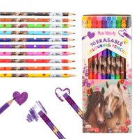 Tienda Lillifee - 10 Lindos Lápices De Colores Intensos Y Borrables Con Diseno De Caballos De Miss Melody